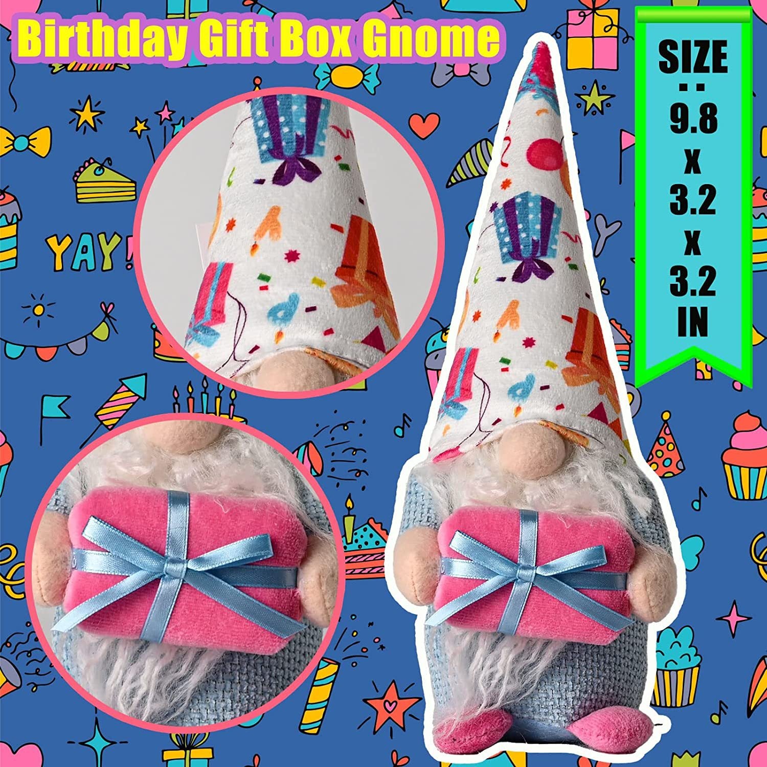 Happy birthday cake gnomes