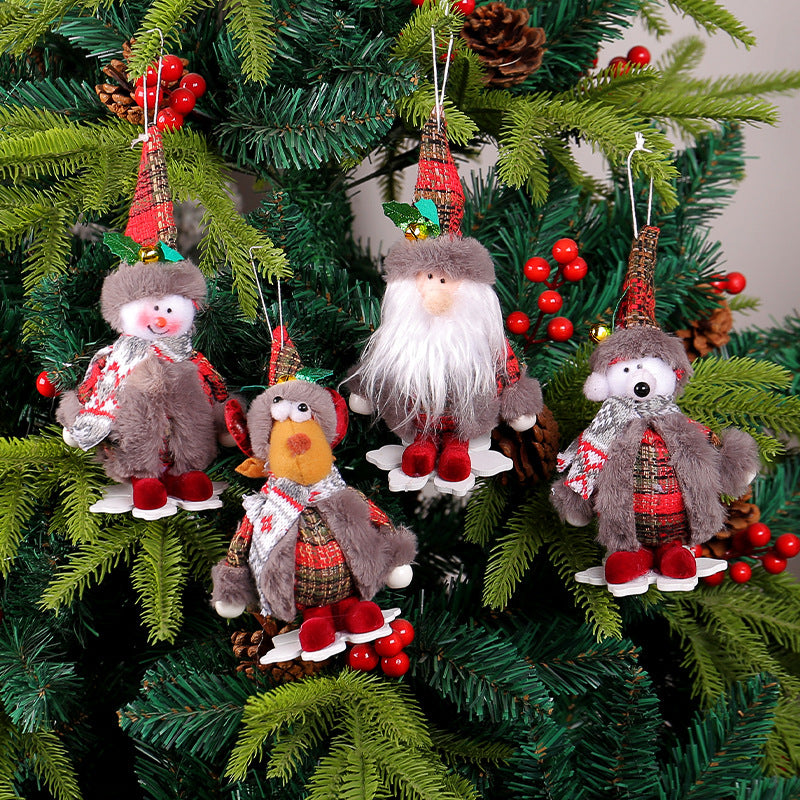 Christmas tree hanging gnomes Santa/Snowman/Elk/Bear
