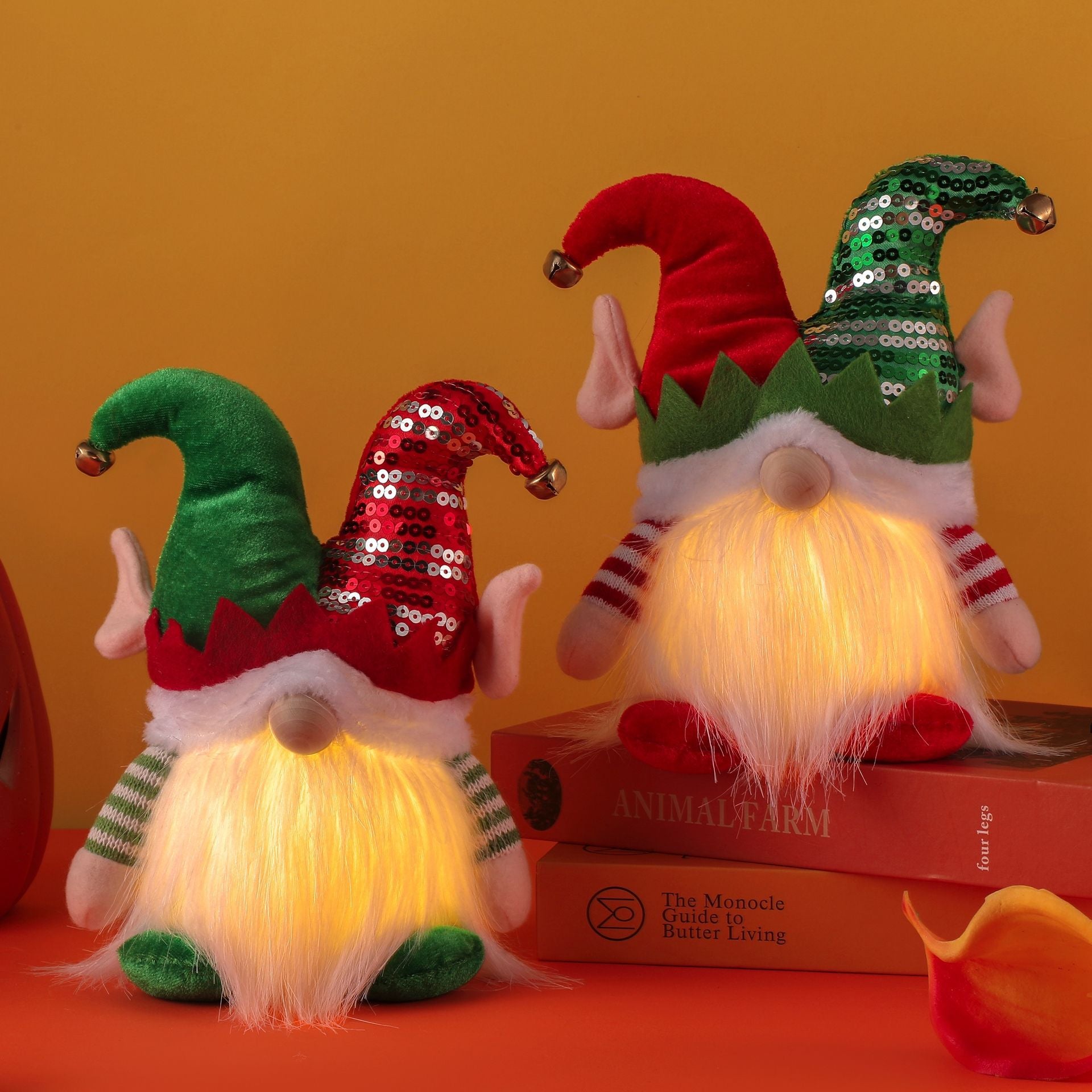 Christmas Deco Elf Hat Glow Gnomes