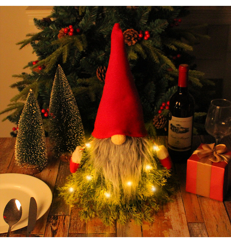 Luminous Christmas Tree Deco Red Hat Gnomes