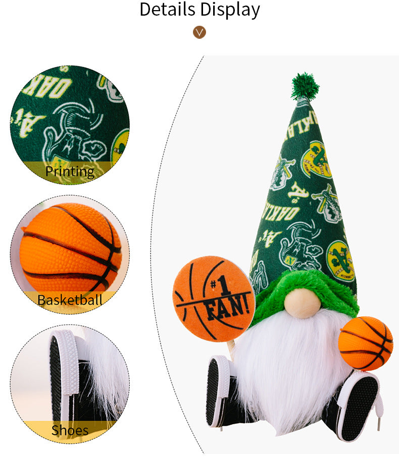 Sports gnomes for Football Baseball Basketball