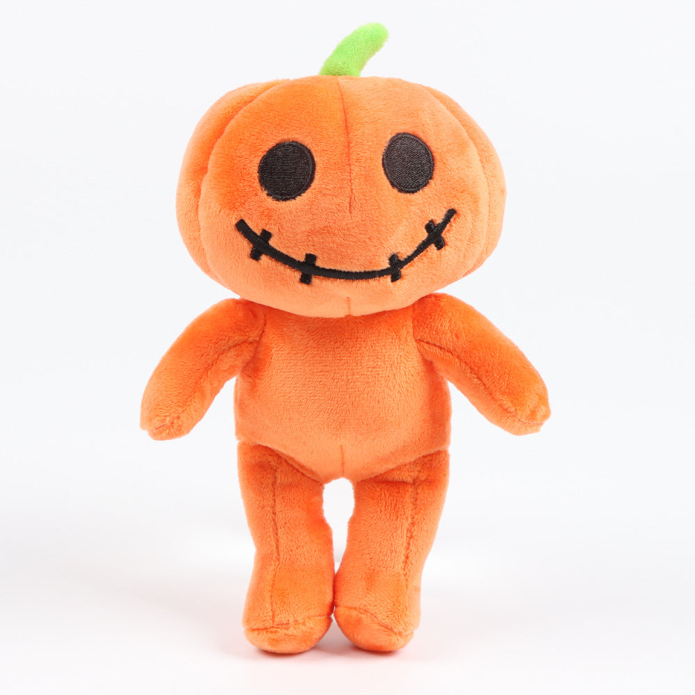 Halloween funny evil pumpkin plush doll