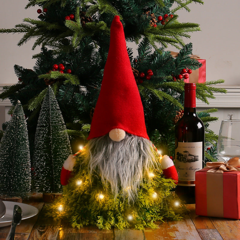 Luminous Christmas Tree Deco Red Hat Gnomes