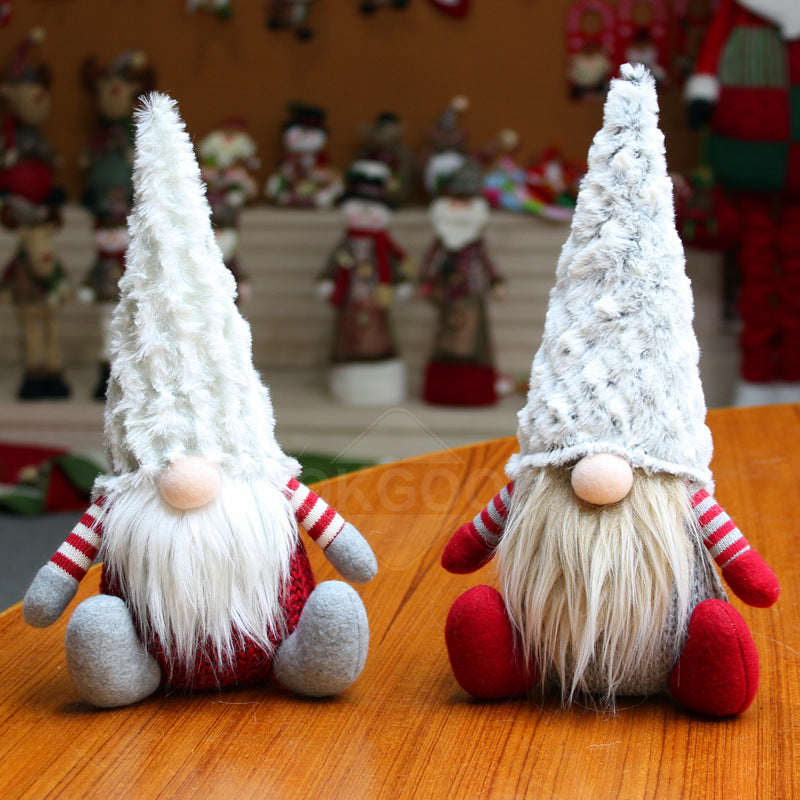 Handmade Plush Hat Gnome Family For Christmas Gift