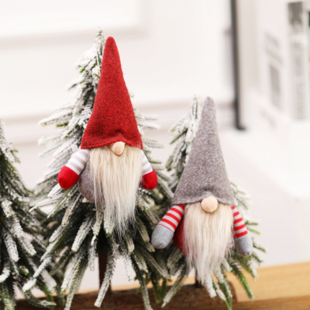 Mini Christmas Plush Gnome Pendant
