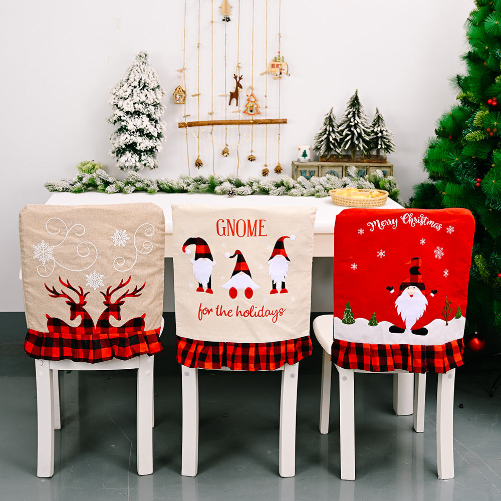 Gnome & Elk - Christmas Chair Cover