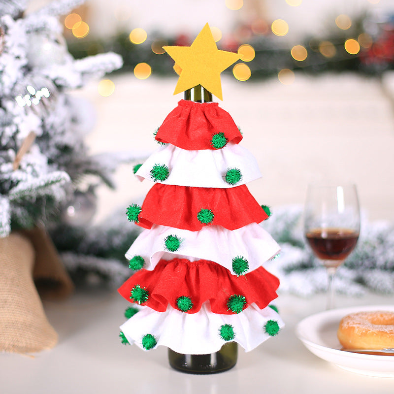 Christmas Tree Shaped Wine Bottle Cover