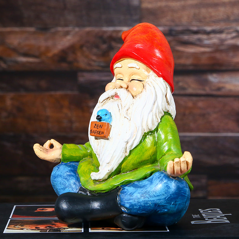 Resin Gnome Elf Statue For Indoor Outdoor Decoration