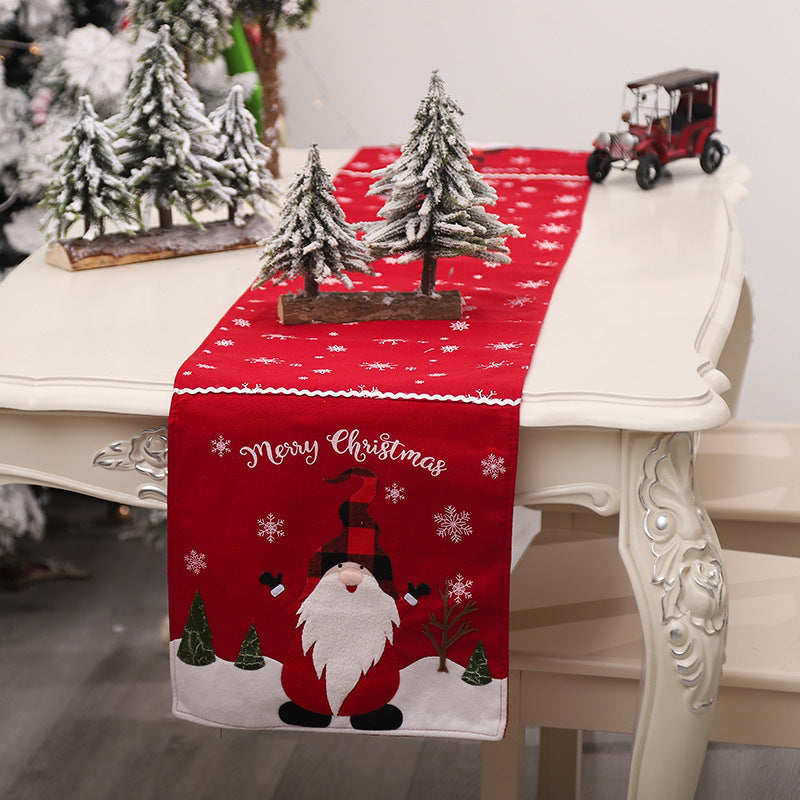 Christmas Cartoon Gnome Tablecloth