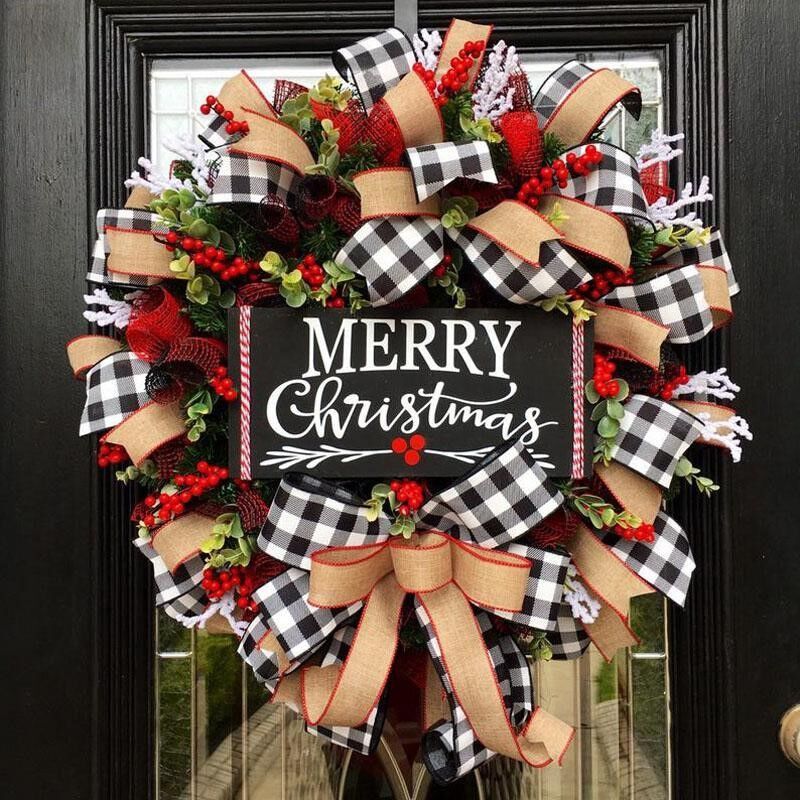 Christmas Artificial Wreath For Holiday Decoration