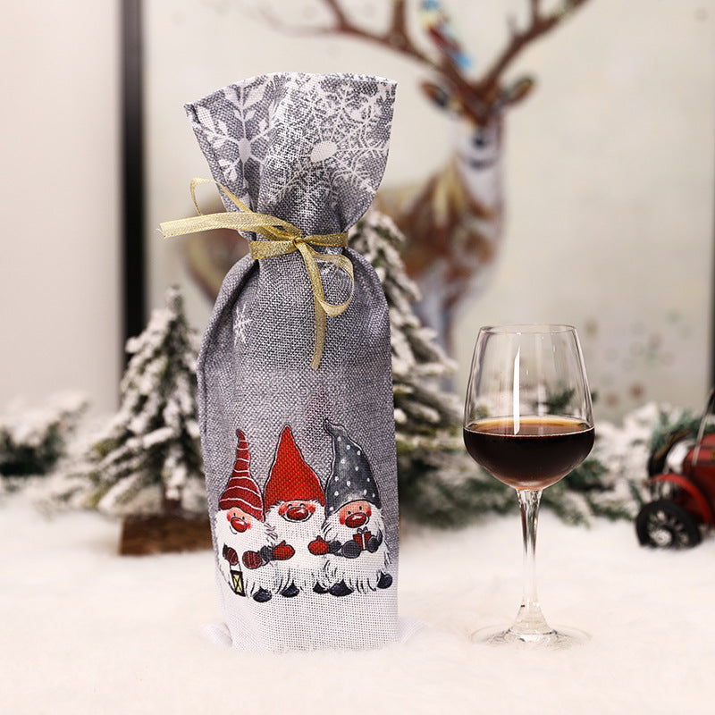 Forest Gnome Wine Bottle Cover
