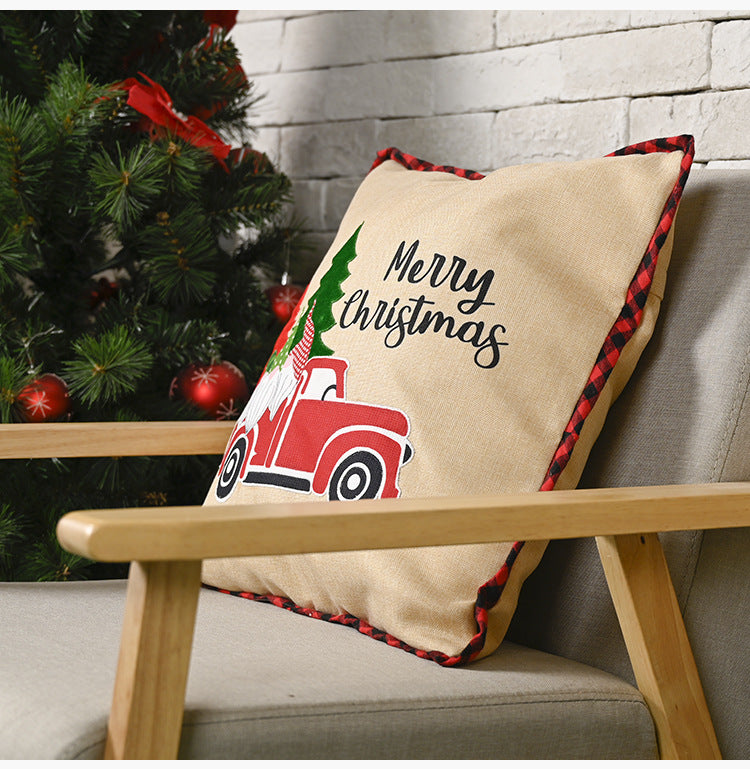Christmas Driving Gnome Pillowcase
