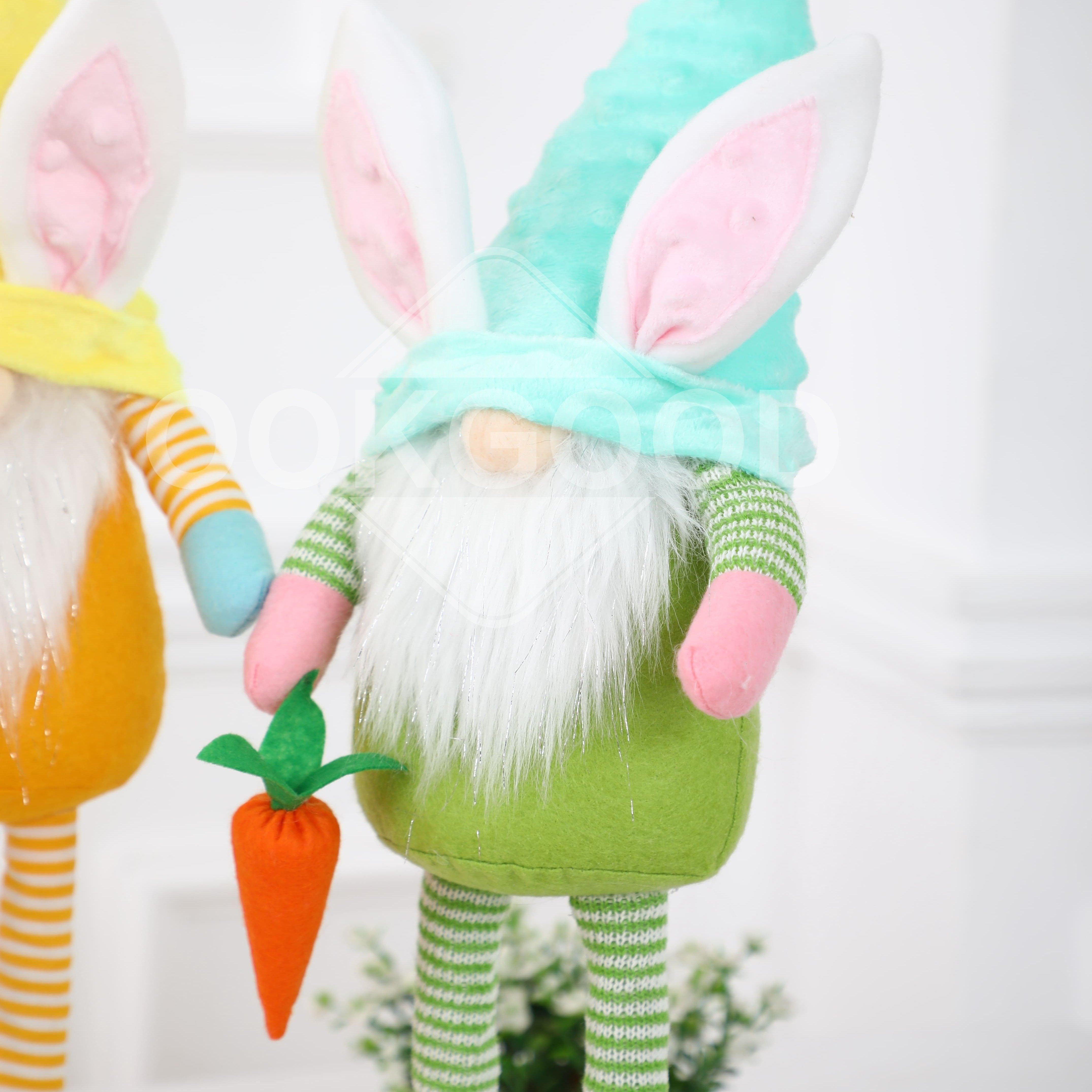Adjustable-legged Plush Gnome Doll For Easter Gift And Decoration