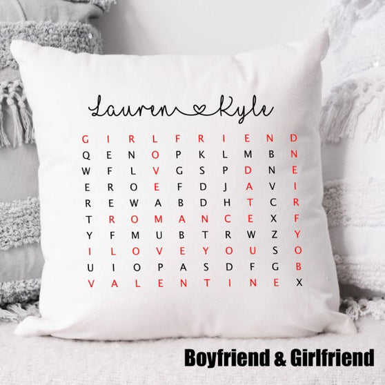 Personalized Custom Love Wordsearch Pillowcase