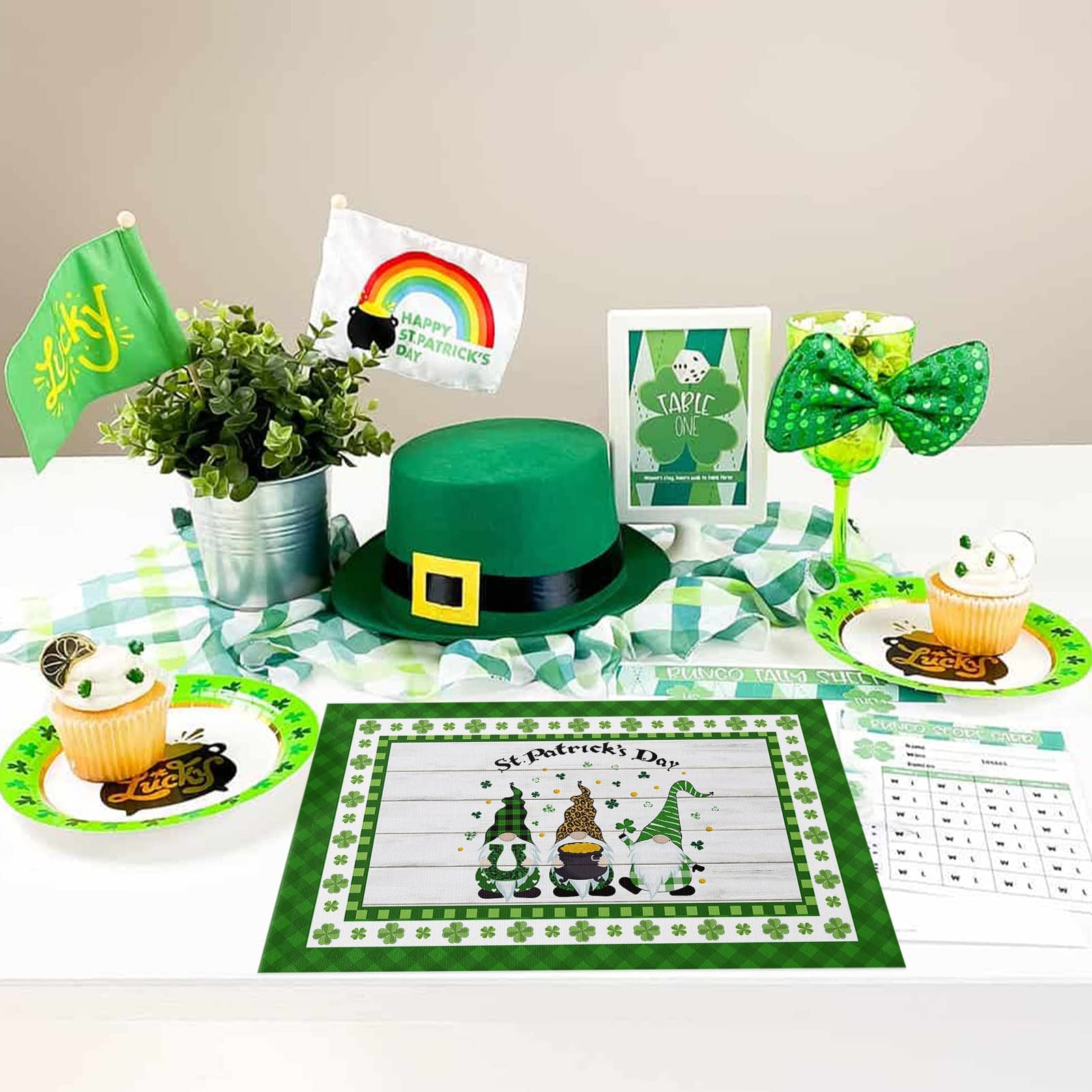 Happy St. Patrick's Day - Gnome Family Placemat