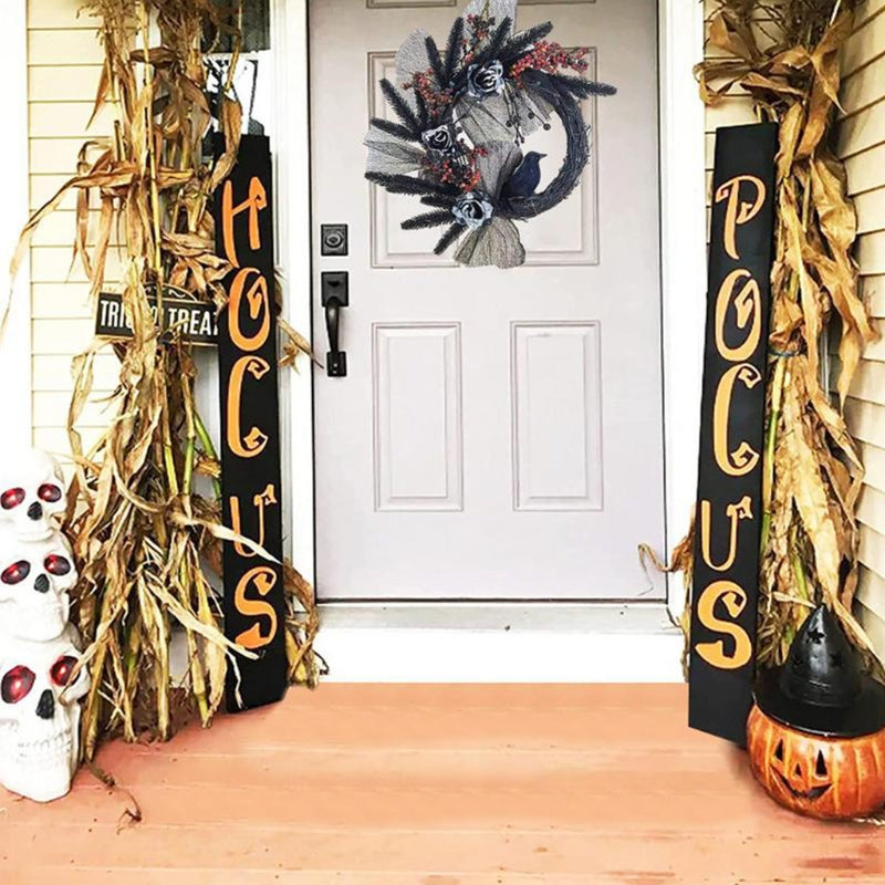 Halloween Wreaths Front Door Wall Garden Decorations