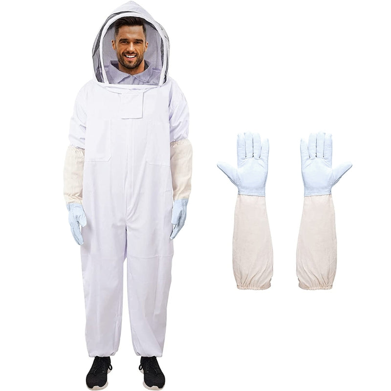 Breathable Overall Protective Beekeeping Suit With Gloves