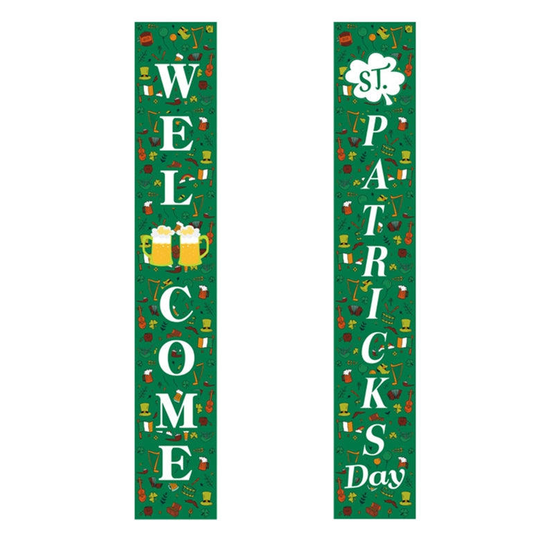 2pcs/set Patricks Day Decorations For Front Door Curtain