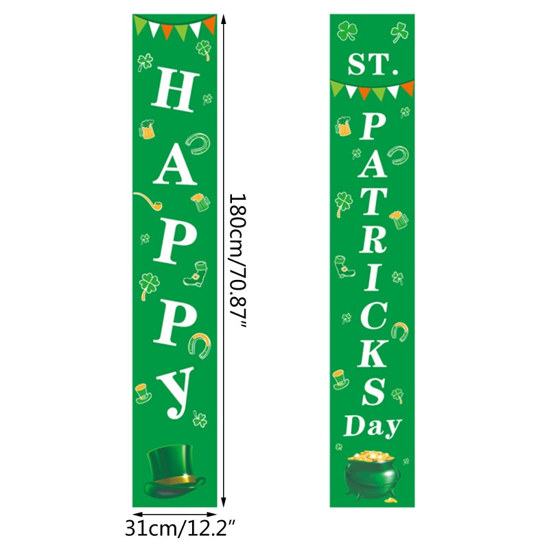 2pcs/set Patricks Day Decorations For Front Door Curtain