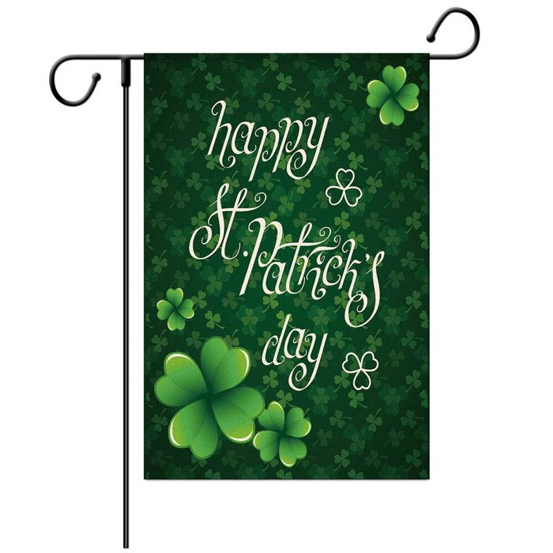 Patrick's Day Garden Flag Decorations Outdoor Banner