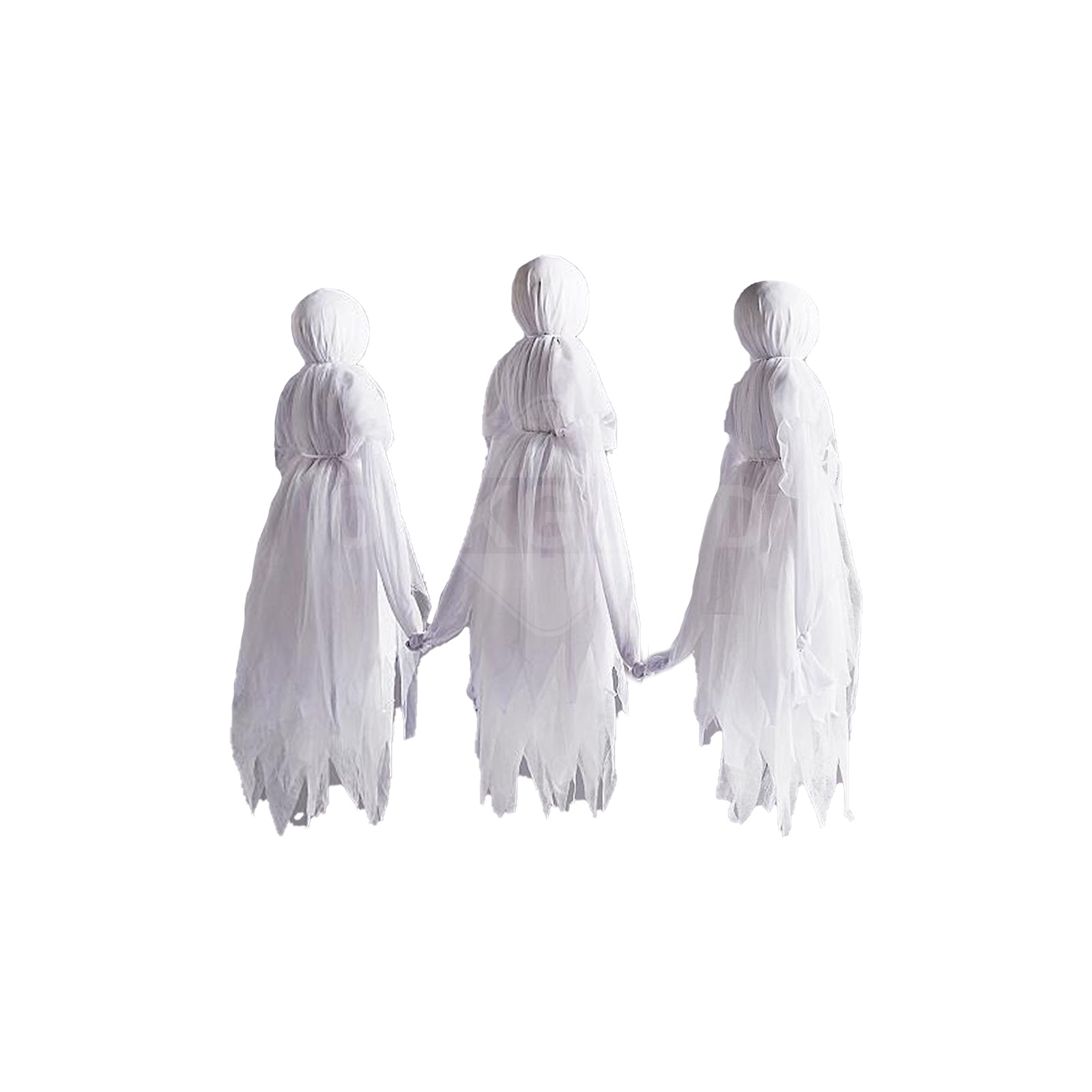 Holding Hands Ghosts For Halloween Decoration