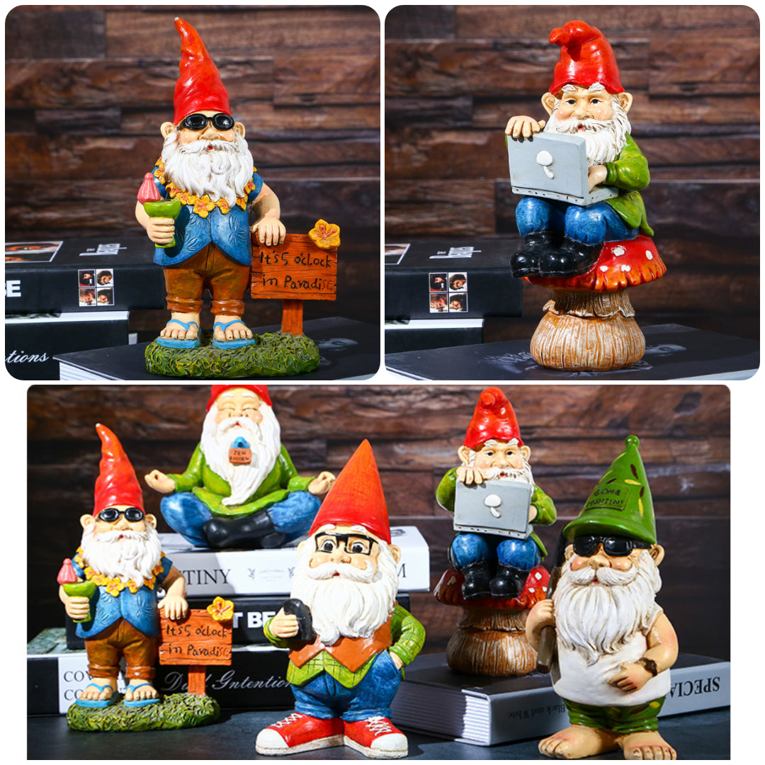 Resin Gnome Elf Statue For Indoor Outdoor Decoration