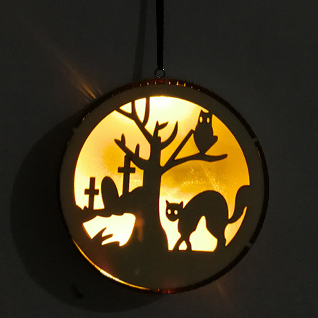 Wooden Halloween Themed 3D LED Lights