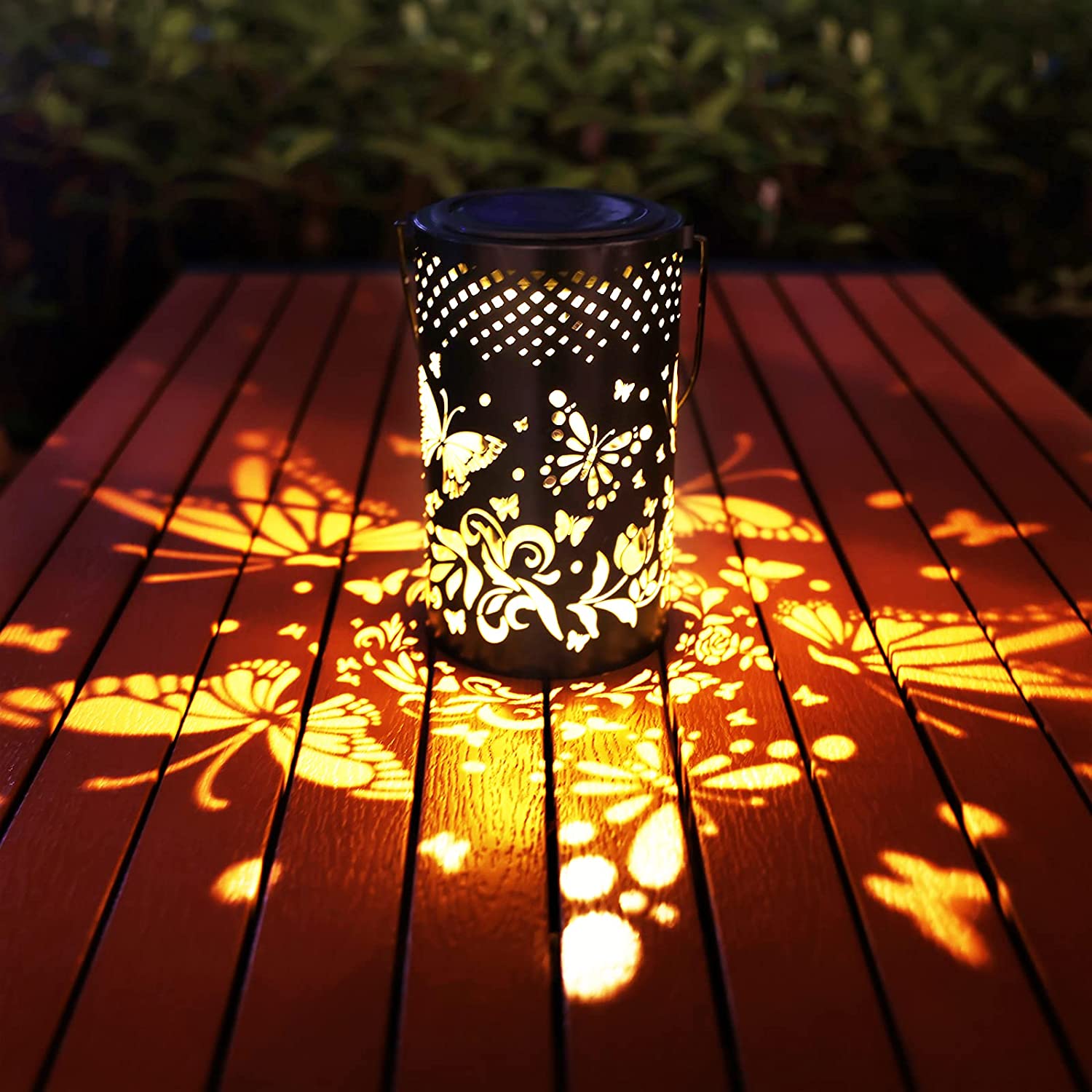 Waterproof Solar Metal Lantern For Outdoor Decoration