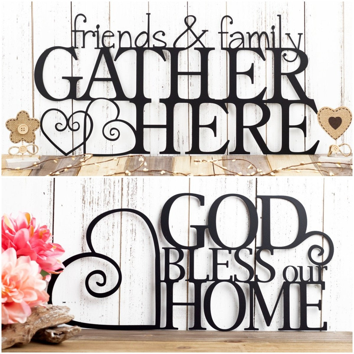 Friend Family Home Metal Art Sign