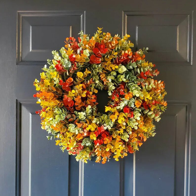 Wreath Gardening Front Door Hanging Ornaments Thanksgiving Decoration
