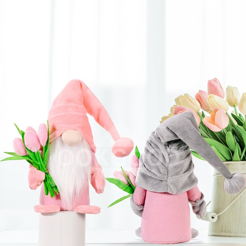 Adorable Tulip Plush Gnome For Mother's Day