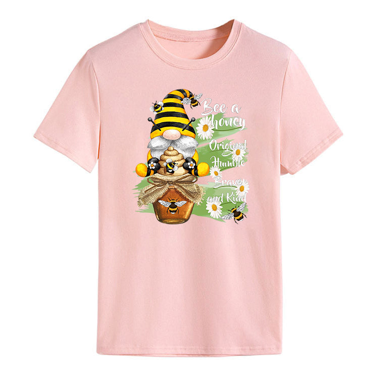 Bee Gnome With Honey - Spring Summer Unisex T-shirt