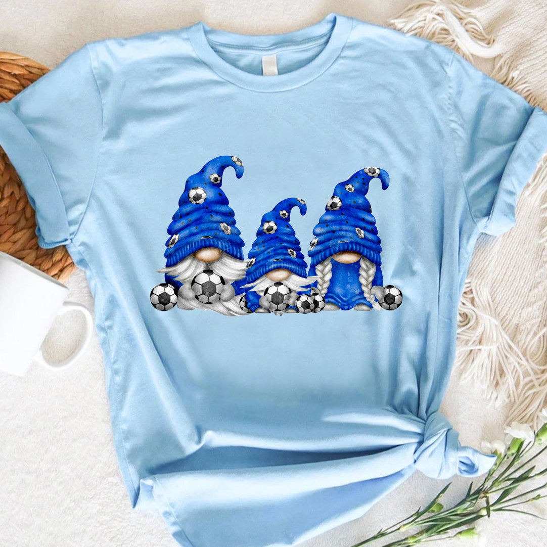 Soccer Gnome Family - Spring Summer Unisex T-shirt