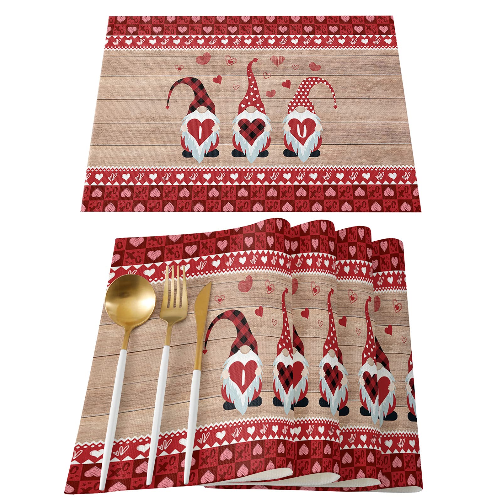 I Love You - Adorable Gnome Themed Placemat
