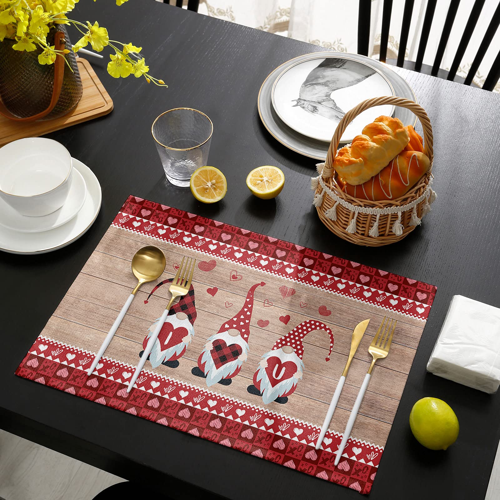 I Love You - Adorable Gnome Themed Placemat