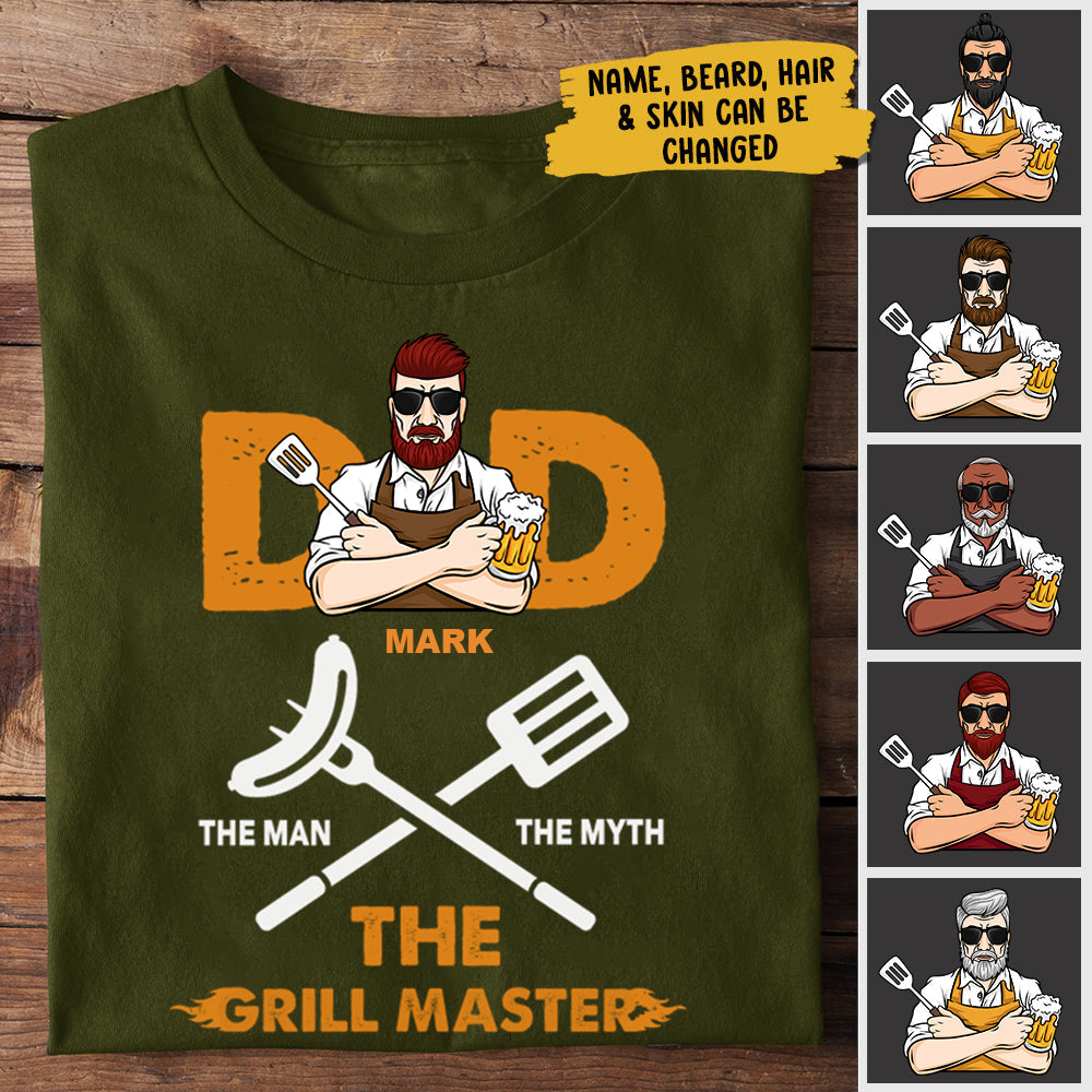The Grill Master - Personalized Unisex T-shirt For Dad