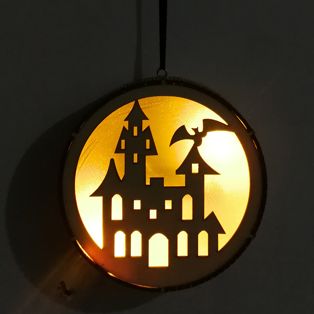 Wooden Halloween Themed 3D LED Lights