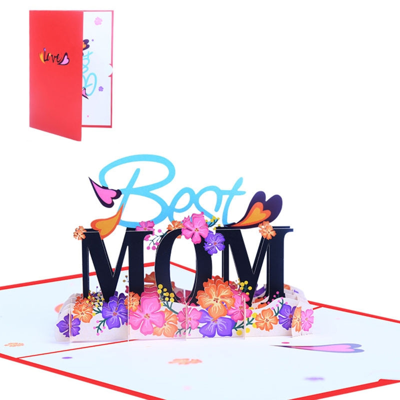 Handmade 3D Pop Up Gift Card For Mother's Day Gift