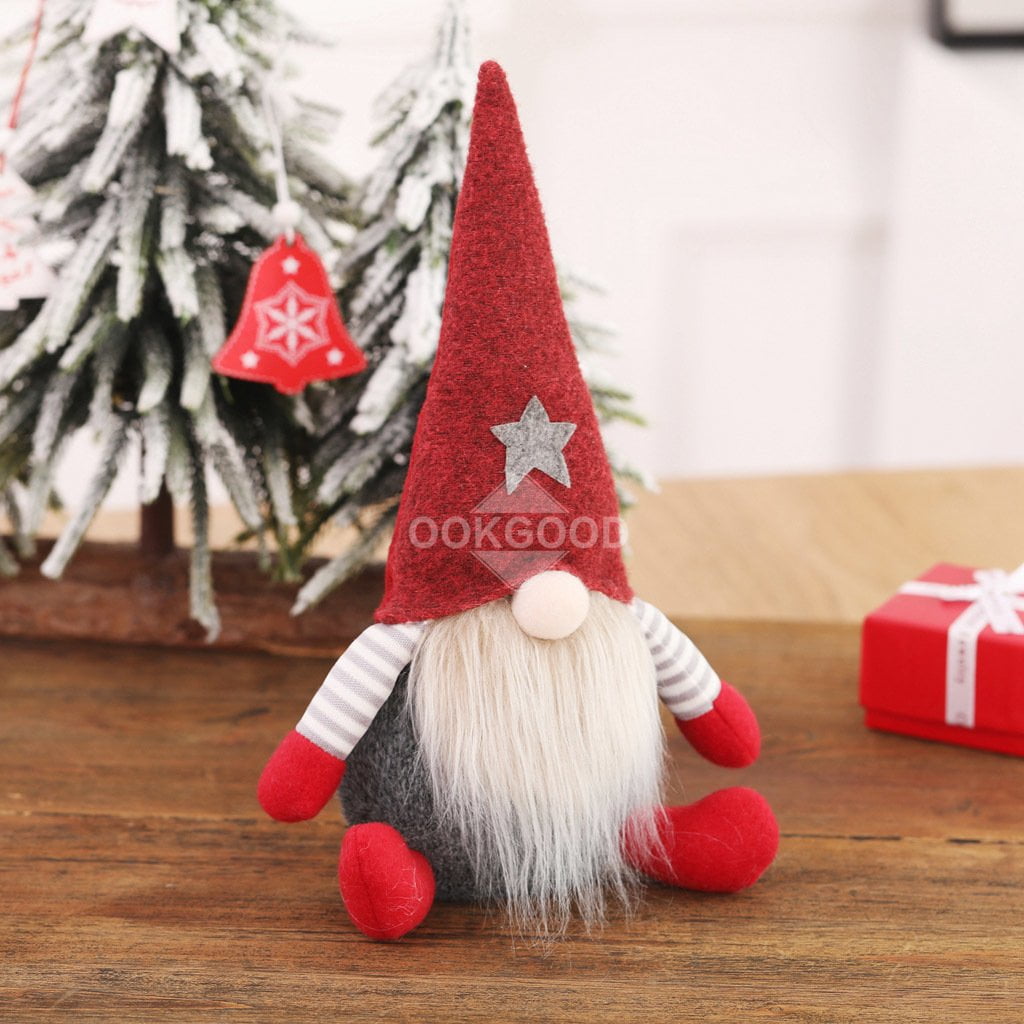 Lovely Handmade Plush Gnome Doll For Holiday Gift Present