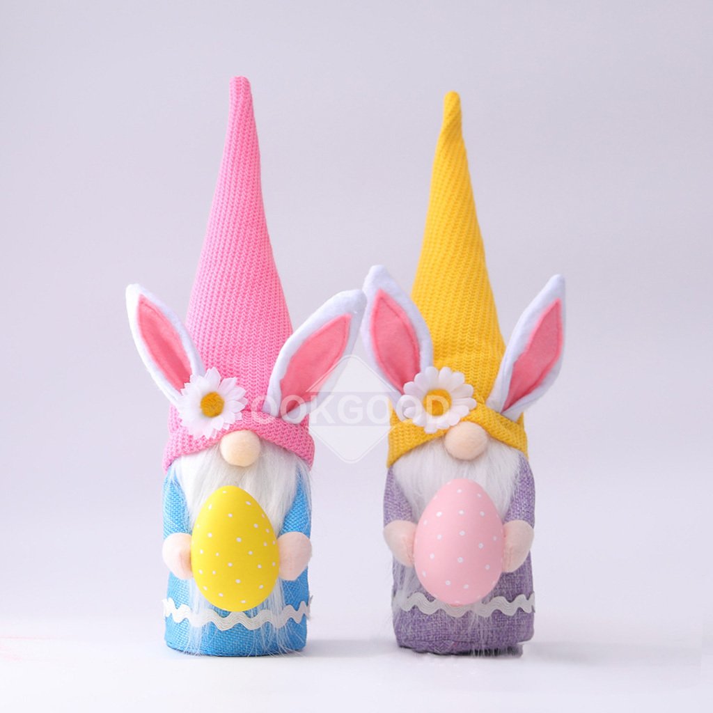 Lovely Bunny Gnome Doll For Spring Easter Gift And Decoration