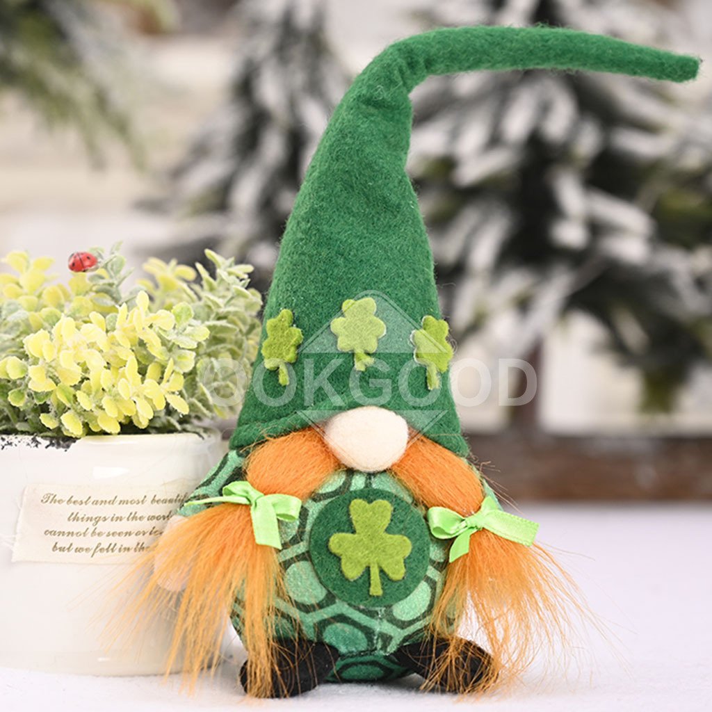 Irish St. Patrick's Day Gnome Doll For Gift And Ornament