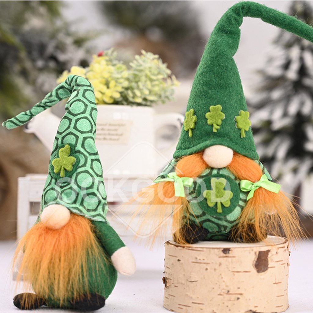 Irish St. Patrick's Day Gnome Doll For Gift And Ornament