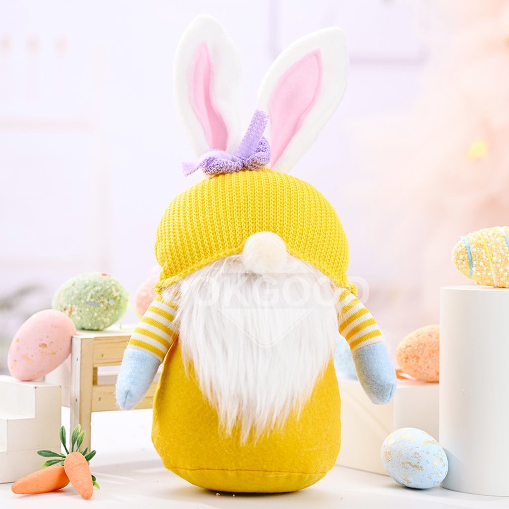 Handmade Bunny Gnome Doll With Adorable Hat For Easter Gift