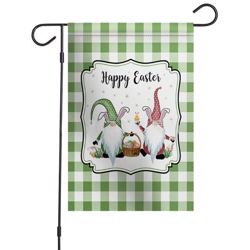 Easter Outdoor Garden Gnome Doll Banner Decoration