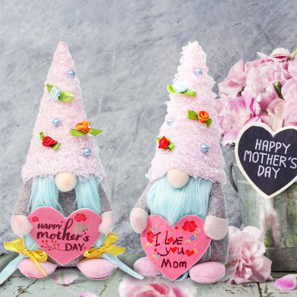 Adorable Plush Gnome Doll With Heart For Mother's Day Gift