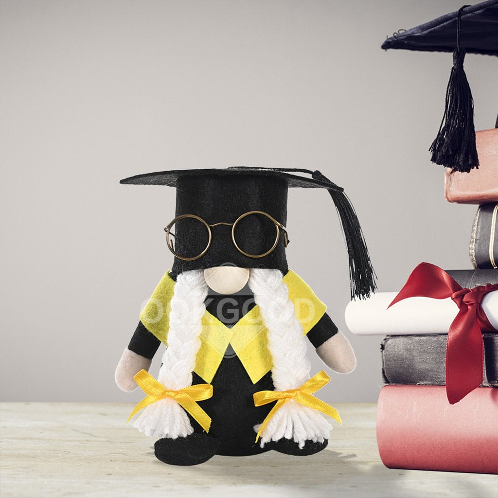 Handmade Plush Gnome For Graduation Season Gift And Decoration