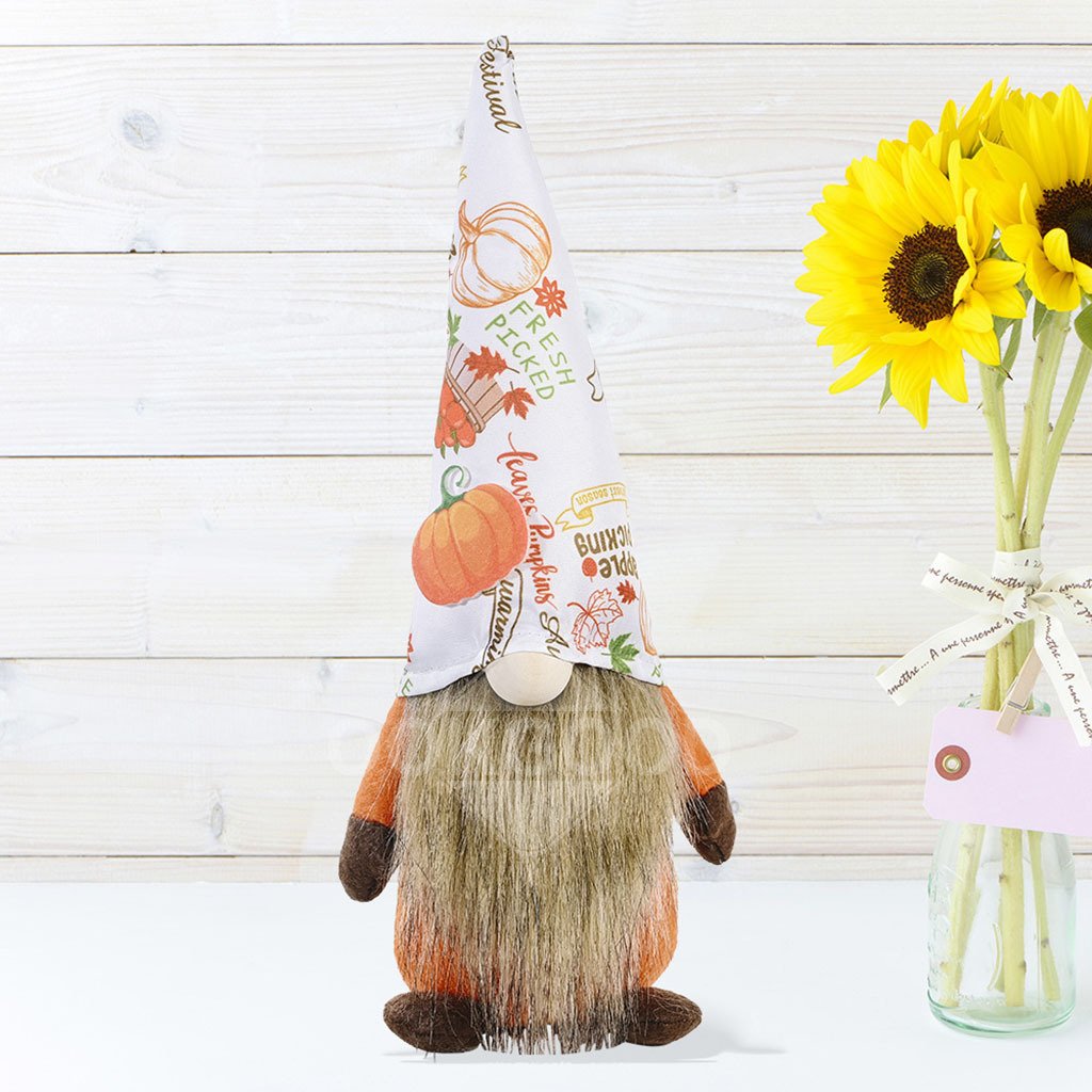 Handmade Plush Gnome Ornament For Holiday Gift