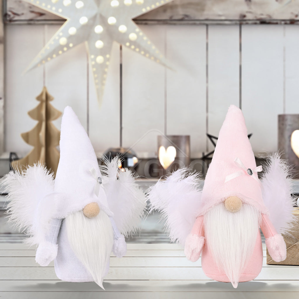 Lovely Plush Angel Gnome For Christmas Gift And Decoration