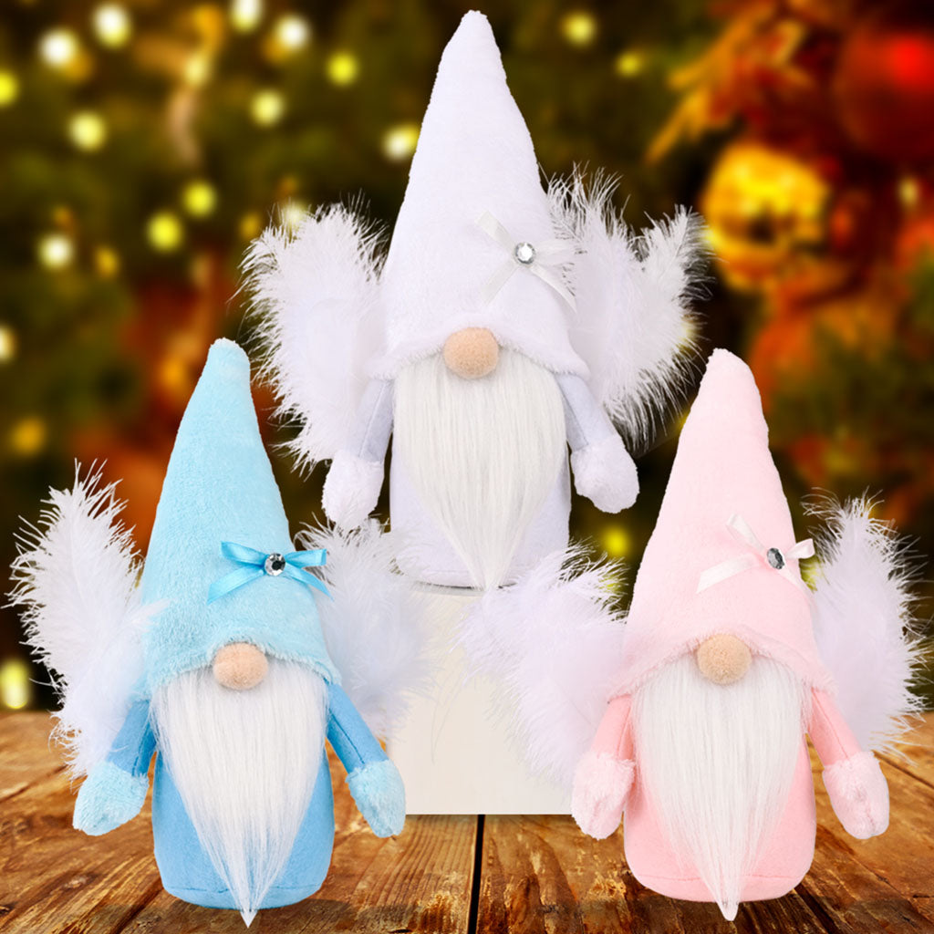 Lovely Plush Angel Gnome For Christmas Gift And Decoration