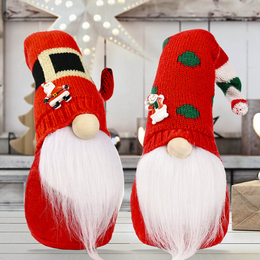 Handmade Plush Gnome With Adjustable Hat For Christmas Gift